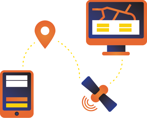 GPS zorgt ervoor dat elk uur een opname wordt gemaakt op de werklocatie